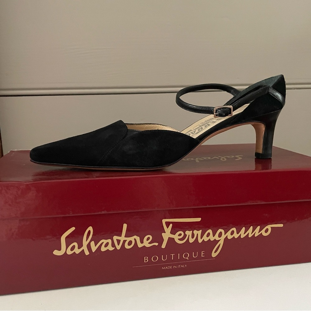 Suede & Leather 2cm Salvatore Ferragamo